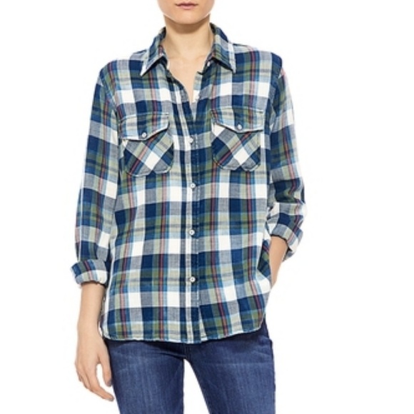 Current/Elliott Tops - Current/Elliott The Perfect Plaid Shirt Dixie 2